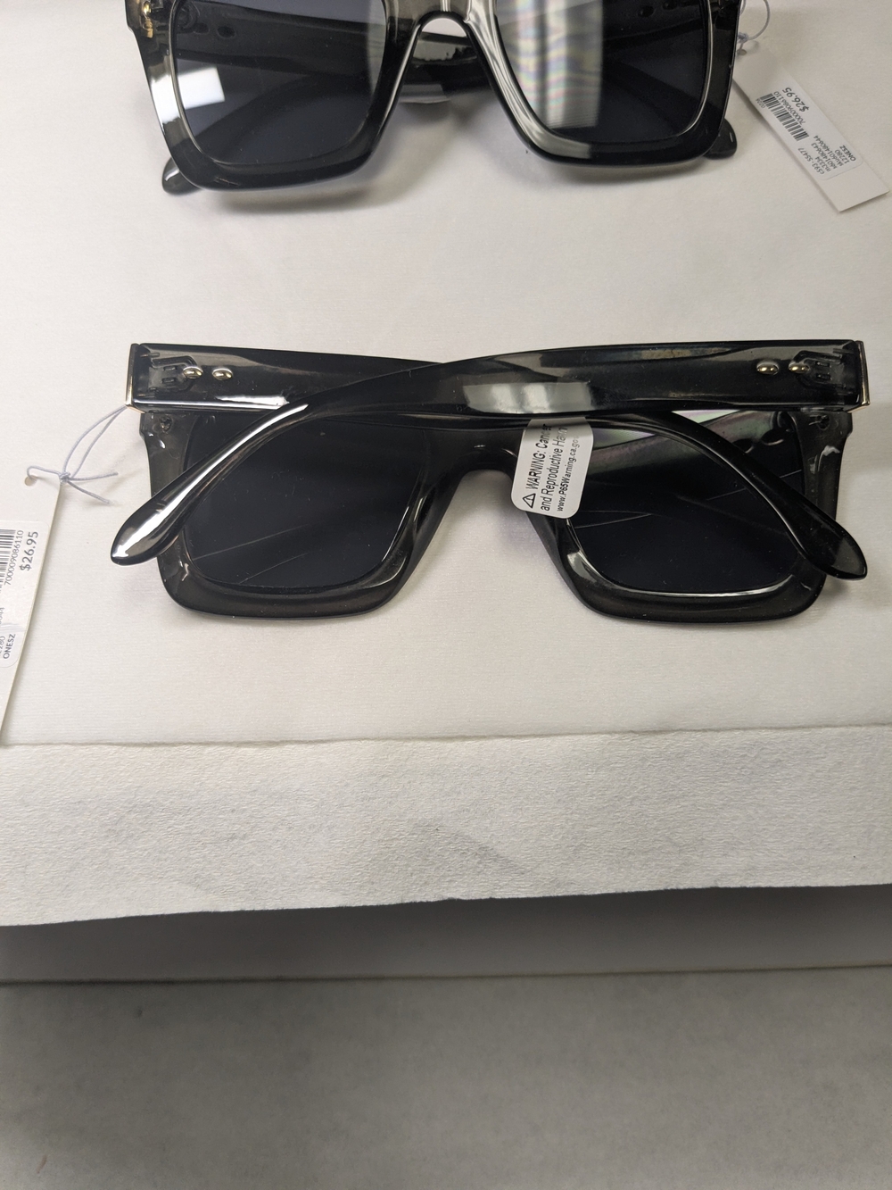 Classic Dark Gray/Green Rectangular Women's Sunglasses
